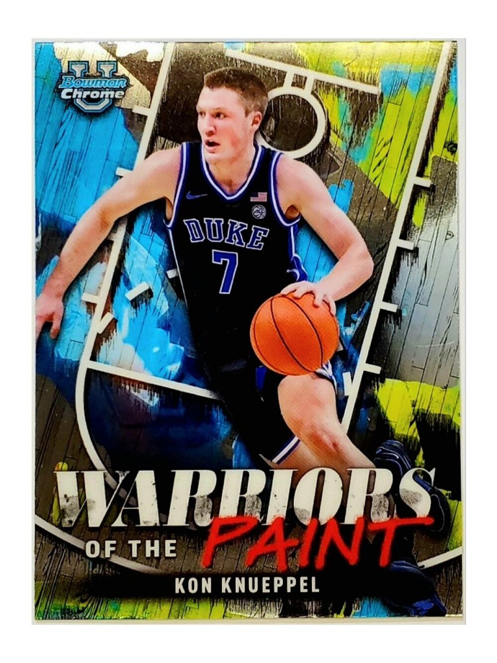 KON KNUEPPEL ROOKIE "WARRIORS OF THE PAINT" 2025 BOWMAN UNIVERSITY CHROME #WP-13